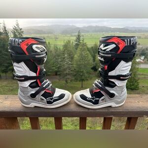 Alpinestars Kids Black and White Adventure Boots